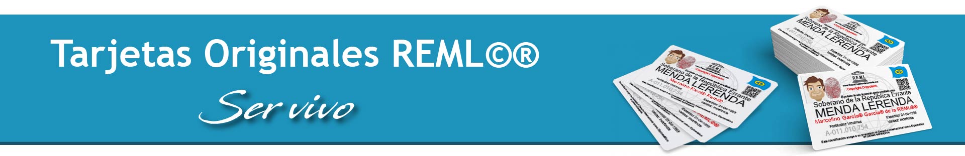 Cabecera tarjetas originales REML modelo ser vivo